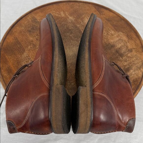 Johnston & Murphy Boots Mens 9 Copeland Chukka Brown Leather Lace Up main image 4